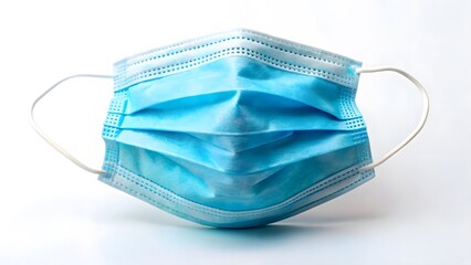 Disposable Face Mask on White Background