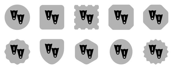 Editable flippers vector icon. Part of a big icon set family. Perfect for web and app interfaces, presentations, infographics, etc © Totto House