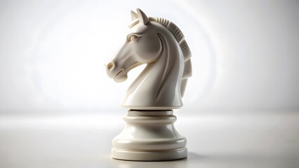 White Chess Knight
