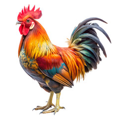Fototapeta premium rooster isolated on background