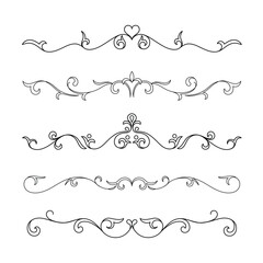 Obraz premium Elegant and Beautiful Decorative Flourishes Perfectly Suited for Various Design Projects