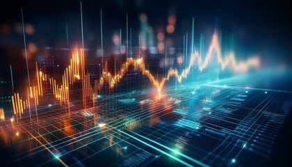 abstract digital data for business background