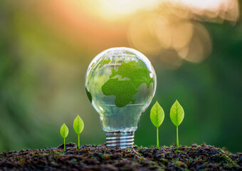 Carbon reduction, carbon neutrality concept, sustainable development of carbon credits and green businesses from renewable energy, net zero greenhouse gas emissions target