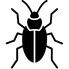 Creative Beetle Icon Vector Illustration