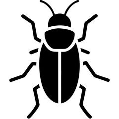 Creative Beetle Icon Vector Illustration
