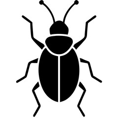 Creative Beetle Icon Vector Illustration