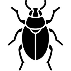 Creative Beetle Icon Vector Illustration