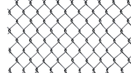 Chain link fence, cut out
