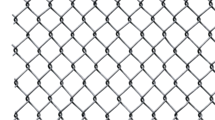Chain link fence, cut out
