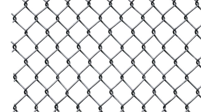 Chain link fence, cut out
