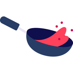 Fry single icon vector illustration