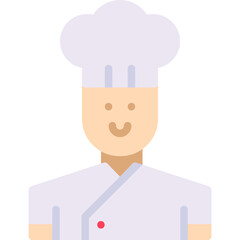 Chef single icon vector illustration