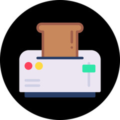 Toaster single icon vector illustration