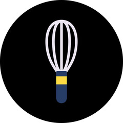 Whisk single icon vector illustration
