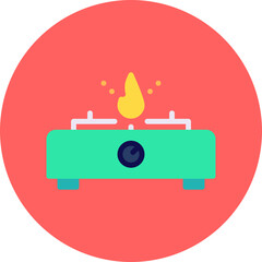 Gas Stove single icon vector illustration