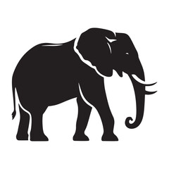 Elegant Shadows of the Wild: A Stunning Collection of African Elephant Vector Silhouettes Celebrating Strength, Grace, and the Iconic Presence of Africa’s Gentle Giants in Design