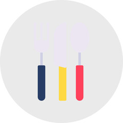 Cutlery single icon vector illustration