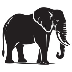 Elegant Shadows of the Wild: A Stunning Collection of African Elephant Vector Silhouettes Celebrating Strength, Grace, and the Iconic Presence of Africa’s Gentle Giants in Design