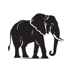 Elegant Shadows of the Wild: A Stunning Collection of African Elephant Vector Silhouettes Celebrating Strength, Grace, and the Iconic Presence of Africa’s Gentle Giants in Design