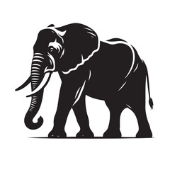 Elegant Shadows of the Wild: A Stunning Collection of African Elephant Vector Silhouettes Celebrating Strength, Grace, and the Iconic Presence of Africa’s Gentle Giants in Design