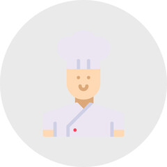 Chef single icon vector illustration