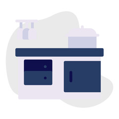 Kitchen single icon vector illustration