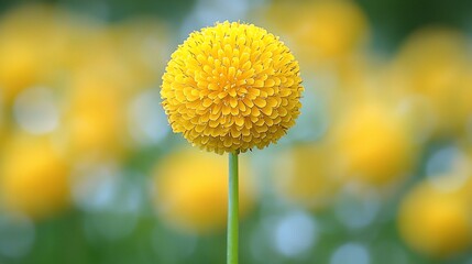 Vibrant Yellow Flower Closeup