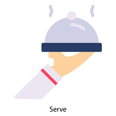 Serve single icon vector illustration