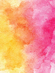 Abstract Bright Hand Paint Colorful Watercolor Background