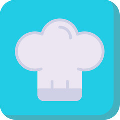 Cook Hat single icon vector illustration
