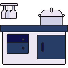 Kitchen single icon vector illustration