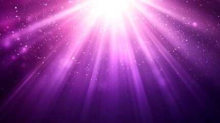 Fototapeta premium Abstract Purple Light Rays and Bokeh Background