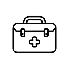 Icon of a doctorchest / first aid kit