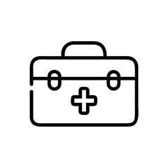 Obraz premium Icon of a doctorchest / first aid kit