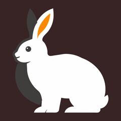 vector illustration of a rabbit