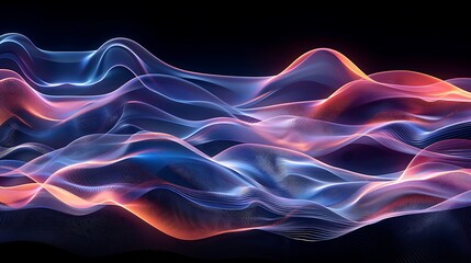 Fototapeta premium a colorful wave of light