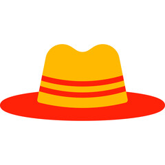 Hat II single vector icon illustration