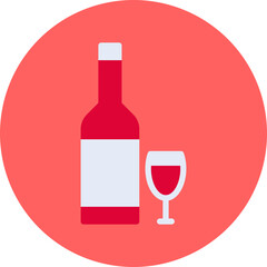 Alcohol single vector icon illustration