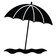 Beach Umbrella on Left