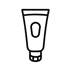 Tube of Paint or Cream for Design Use Icon Design