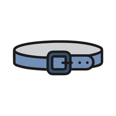 Waist Belt with Buckle Detail Icon Design

