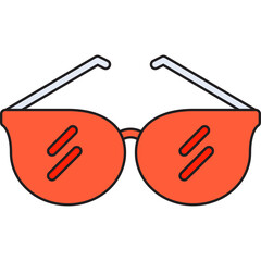 Sunglasses single vector icon illustration