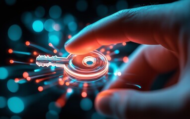 Futuristic Interface Technology - Touchscreen Innovation