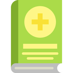 Medical Book single vector icon illustration