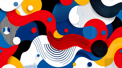 Naklejka premium Abstract Colorful Geometric Pattern Background