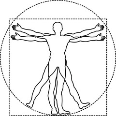 Vitruvianischer Mensc