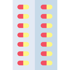 Capsules single vector icon illustration