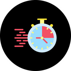 StopWatch single vector icon illustration