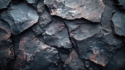 Close-up view of a dark gray and brown stone texture.
