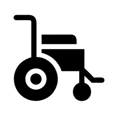 Wheelchair for Accessibility and Support Icon Design